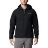 Columbia Mens Ascender II Hooded Softshell Rain Jacket(Black)