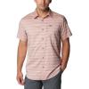 Columbia Men’s Silver Ridge Utility Lite Novelty Short Sleeve(Auburn Chambray Stripe)