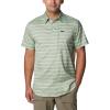 Columbia Men’s Silver Ridge Utility Lite Novelty Short Sleeve(Canteen Chambray Stripe)
