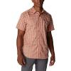Columbia Men’s Silver Ridge Utility Lite Novelty Short Sleeve(Desert Orange Pulaski Plaid)