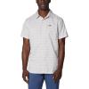 Columbia Men’s Silver Ridge Utility Lite Novelty Short Sleeve(Flint Grey Chambray Stripe)
