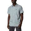 Columbia Men’s Silver Ridge Utility Lite Novelty Short Sleeve(Niagara Pulaski Plaid)