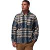 Columbia Men’s Steens Mountain Printed Shirt Jacket Ii(Collegiate Navy Herringplaid)
