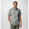 Columbia Men’s Wild Cast Camp Shirt(Crushed Blue Bajabound)