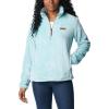 Columbia womens Fire Side Sherpa 1/4 Zip(Green)