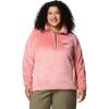 Columbia womens Fire Side Sherpa 1/4 Zip(Pink Agave)