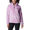 Columbia womens Fire Side Sherpa 1/4 Zip(Purple)