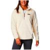 Columbia womens Fire Side Sherpa 1/4 Zip(White)
