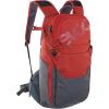 Evoc RIDE Bike Backpack for trails and other activities (8L, 12L, or 16L of storage space, intelligent pocket management, ventilated thanks to AIR-PAD back padding)(Chilli Red / Carbon Grey)