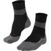 FALKE Women’s RU Compression Stabilizing Running Socks, 1 Pair(Black (Black-mix 3010))