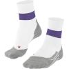 FALKE Women’s RU Compression Stabilizing Running Socks, 1 Pair(White (White 2008))