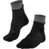 FALKE Women’s RU Trail Running Socks, Stabilizing Athletic, 1 Pair(Black Black 3003)