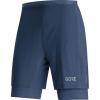 GORE WEAR Men’s R5 2in1 Shorts(Deep Water Blue)