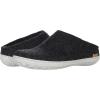Glerups 100% quality wool mix Slipper with rubber sole – Unisex Slip-on(Charcoal/Grey Rubber)