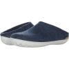 Glerups 100% quality wool mix Slipper with rubber sole – Unisex Slip-on(Denim/Grey Rubber)