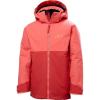 Helly-Hansen Junior Traverse Jacket – Waterproof, Breathable, Unisex Design, Ideal for Outdoor Adventures(101 Poppy Red)