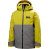 Helly-Hansen Junior Traverse Jacket – Waterproof, Breathable, Unisex Design, Ideal for Outdoor Adventures(876 Concrete)