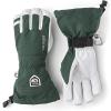 Hestra Army Leather Heli Ski Glove, 5-Finger Snow Glove for Skiing & Snowboarding for Men & Women(Bottle Green)