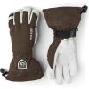 Hestra Army Leather Heli Ski Glove, 5-Finger Snow Glove for Skiing & Snowboarding for Men & Women(Espresso)