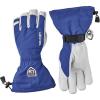 Hestra Army Leather Heli Ski Glove, 5-Finger Snow Glove for Skiing & Snowboarding for Men & Women(Royal Blue)