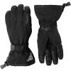 Hestra Unisex Powder Gauntlet Glove, Leather Windproof Insulated Glove for Alpine Ski, Everyday Winter Wear for Men & Women(Black)