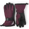 Hestra Unisex Powder Gauntlet Glove, Leather Windproof Insulated Glove for Alpine Ski, Everyday Winter Wear for Men & Women(Bordeaux)