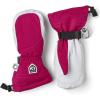 Hestra Women’s Heli Ski Female Mitt, Leather Snow Mitten for Skiing, Snowboarding and Mountaineering(Fuchsia/Offwhite)