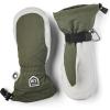 Hestra Women’s Heli Ski Female Mitt, Leather Snow Mitten for Skiing, Snowboarding and Mountaineering(Olive/Offwhite)