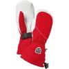 Hestra Women’s Heli Ski Female Mitt, Leather Snow Mitten for Skiing, Snowboarding and Mountaineering(Red/Off White)
