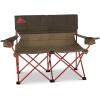 Kelty Loveseat Oversized 2-Person Heavy Duty Folding Camp Chair, Double Seat for Soccer Games, Tailgating, Beach Days (Regular Height/Bungee)(Bungee Cord / Beluga)
