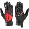 LEKI Ultra Trail Storm Lightweight Water-Resistant Touchscreen Running Gloves(Black-Red-Yellow)