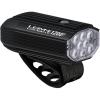 LEZYNE Lite Drive Bicycle Durable USB Rechargeable IPX7 Waterproof White LEDs Front Light w/Multiple Solid & Flash Modes | Silicone Rubber Mounting Strap Included – 1000/1200 Lumens Options(Satin Black)