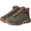 Merrell mens Moab Speed 2 Leather Mid Waterproof(Olive)