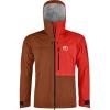 Ortovox Men’s 3L Ortler Jacket, Waterproof, Windproof High Alpine Hooded Hardshell Jacket for Ski Touring, Mountaineering(Bristle Brown)