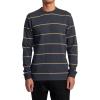 RVCA Mens Day Shift Thermal L/S(Day Shift Thermal Stripe/Garage Blue)