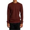 RVCA Mens Day Shift Thermal L/S(Red Earth)