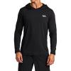 RVCA Men’s Sport Vent Long Sleeve Crew Neck T-Shirt(Black (Hooded))