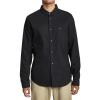 RVCA Men’s Thatll Do Stretch Long Sleeve Woven Button Front Shirt(That’ll Do | Black)
