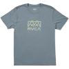RVCA Men’s Va All The Way Short Sleeve(Peaks | Flint Stone)
