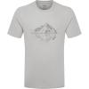 Rab Crimp Reflection Tee – Quick-Drying Comfortable Graphic T-Shirt for Hiking, Climbing, & Casual Use(Light Zinc)