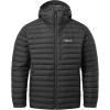 Rab Men’s Microlight Alpine 700-Fill Down Hooded Puffer Jacket for Hiking & Skiing(Black)