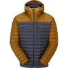 Rab Men’s Microlight Alpine 700-Fill Down Hooded Puffer Jacket for Hiking & Skiing(Footprint/Graphene)