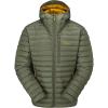 Rab Men’s Microlight Alpine 700-Fill Down Hooded Puffer Jacket for Hiking & Skiing(Light Khaki)