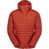 Rab Men’s Microlight Alpine 700-Fill Down Hooded Puffer Jacket for Hiking & Skiing(Tuscan Red)