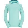 Rab Women’s Force Hoody – Lightweight Long-Sleeve Hooded Baselayer Shirt for Hiking, Climbing, & Trail Running(Meltwater)