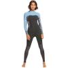 Roxy Womens 3/2mm Swell Series Back Zip Fullsuit Wetsuit(Jet/Boy Blue)