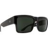 SPY Optic Cyrus, Square Sunglasses, Color and Contrast Enhancing Lenses(Black/Happy Gray/Green)