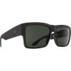 SPY Optic Cyrus, Square Sunglasses, Color and Contrast Enhancing Lenses(Matte Black/Happy Gray/Green)