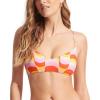 Seafolly Women’s Standard Bralette Bikini Top Swimsuit with Clip Back(Modern Take Mandarin)