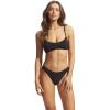 Seafolly Women’s Standard Bralette Bikini Top Swimsuit with Clip Back(Sea Dive Black)